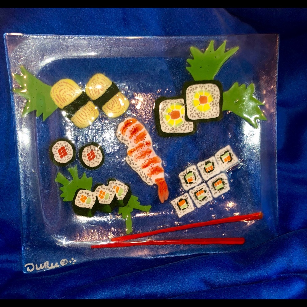 Andra DuRee’ Martin signed fused glass